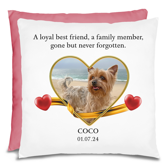 Personalized Pet Memorial Yorkshire Terrier Pillow