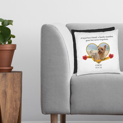 Personalized Pet Memorial Yorkshire Terrier Pillow