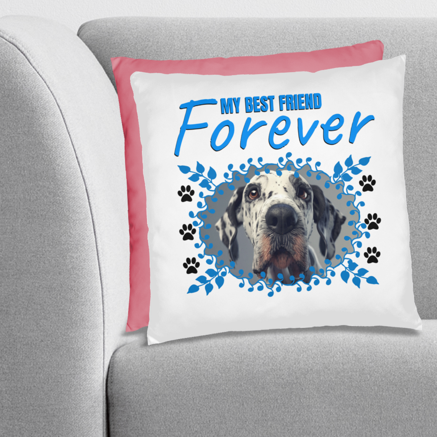 Personalized Pet Best Friend Great Dane Pillow