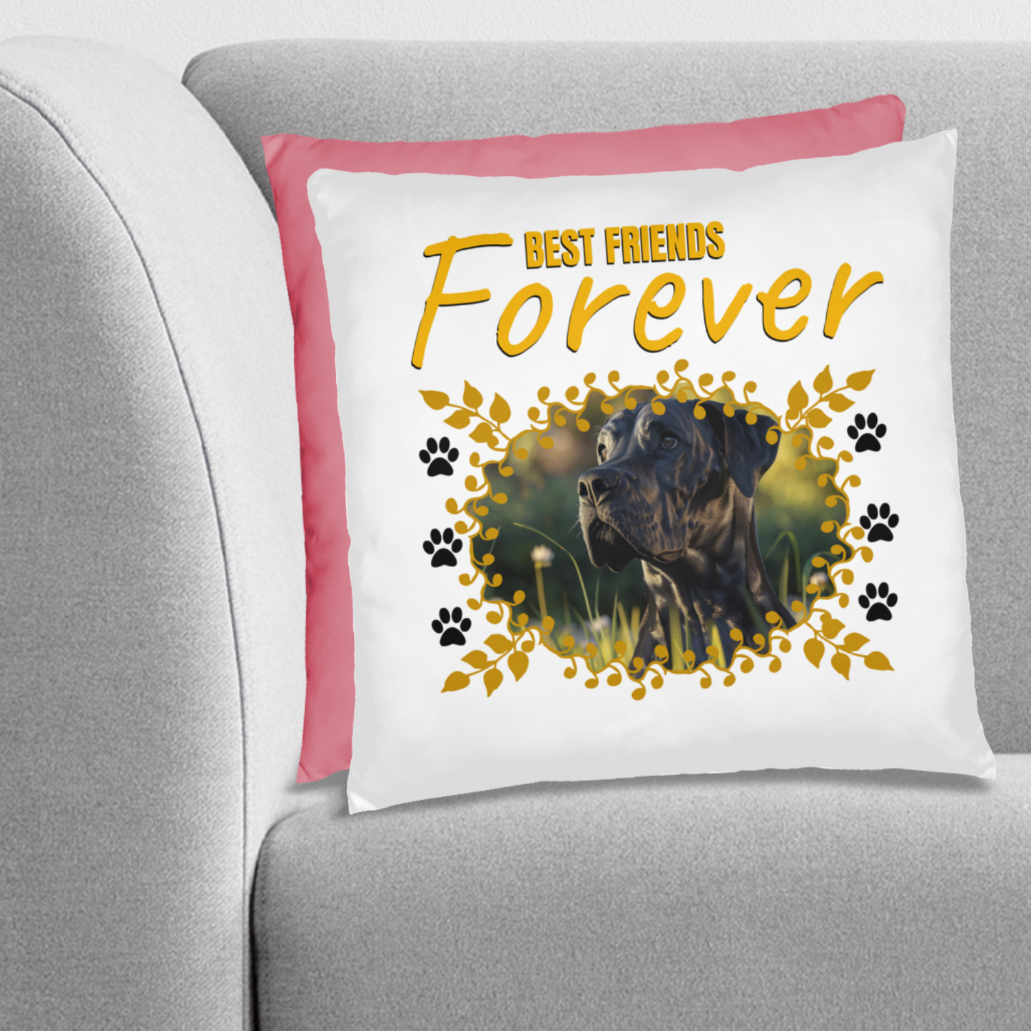 Personalized Pet Best Friend Great Dane Pillow