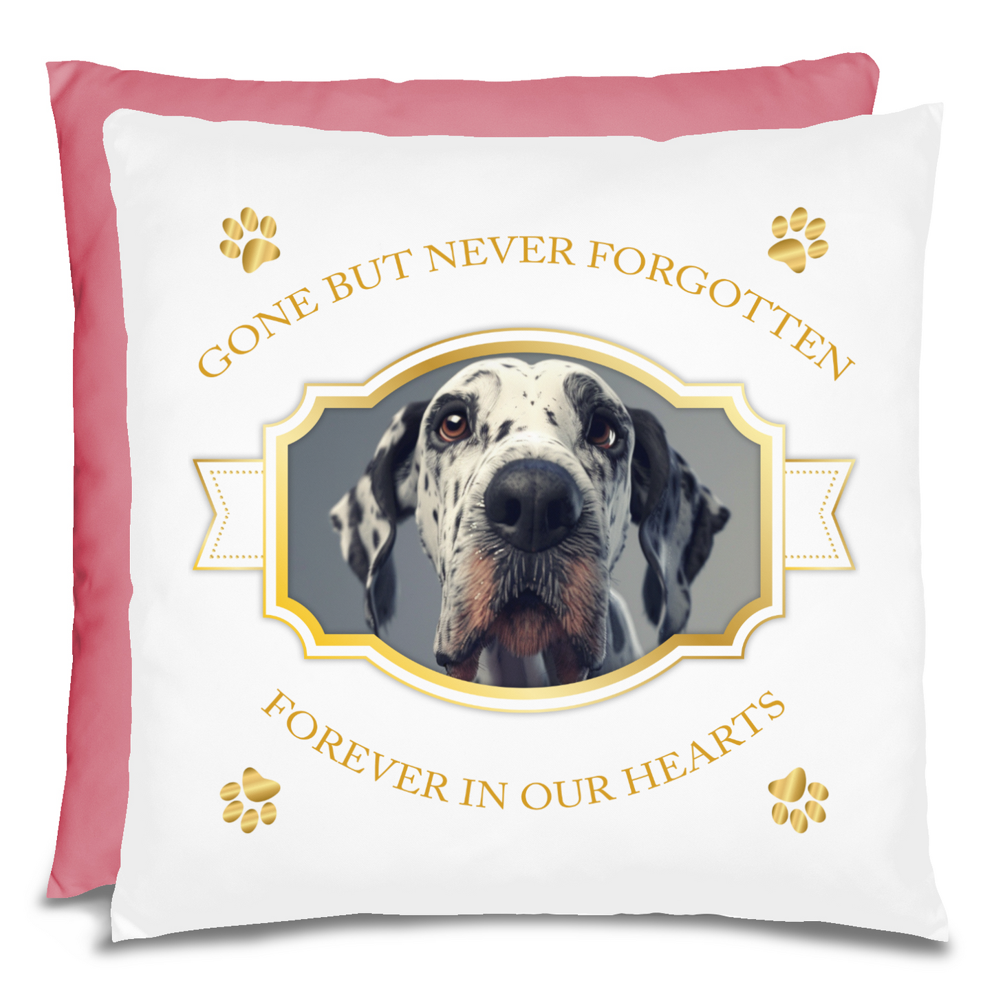 Personalized Pet Memorial Great Dane Pillow