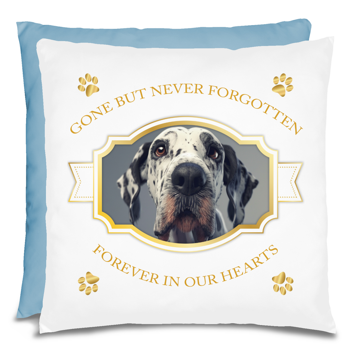 Personalized Pet Memorial Great Dane Pillow