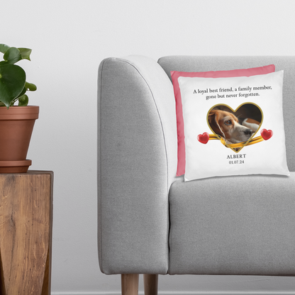 Personalized Pet Memorial Beagle Pillow