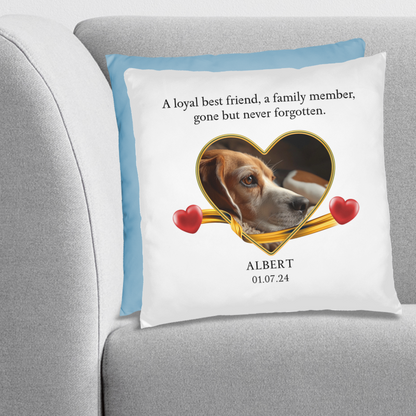 Personalized Pet Memorial Beagle Pillow