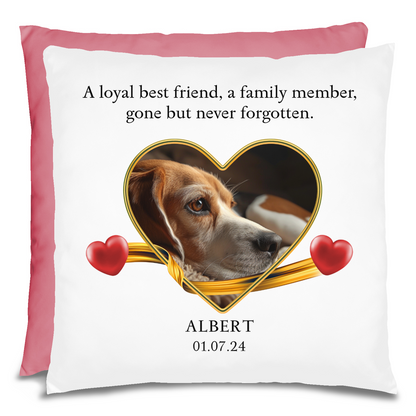 Personalized Pet Memorial Beagle Pillow