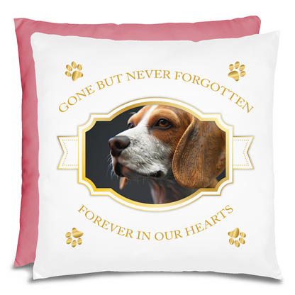 Personalized Pet Memorial Beagle Pillow