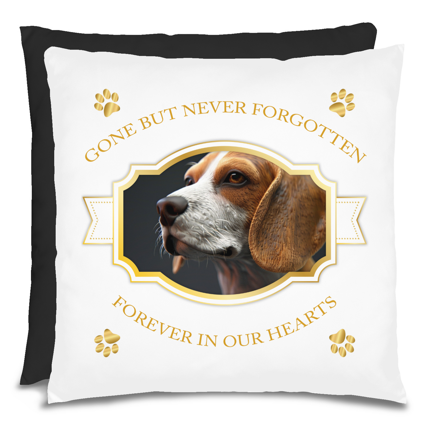 Personalized Pet Memorial Beagle Pillow