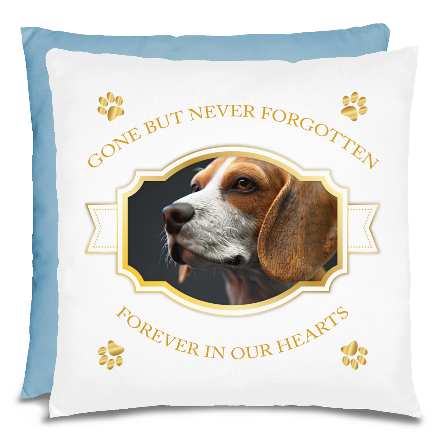 Personalized Pet Memorial Beagle Pillow