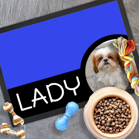 Shih Tzu Pet Placemat With Personalized Name & Photo Upload