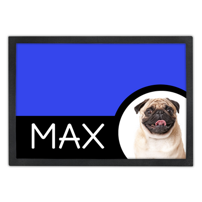 Pug Pet Placemat With Personalized Name & Photo Upload