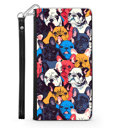 Pop Art French Bulldog Wallet Case