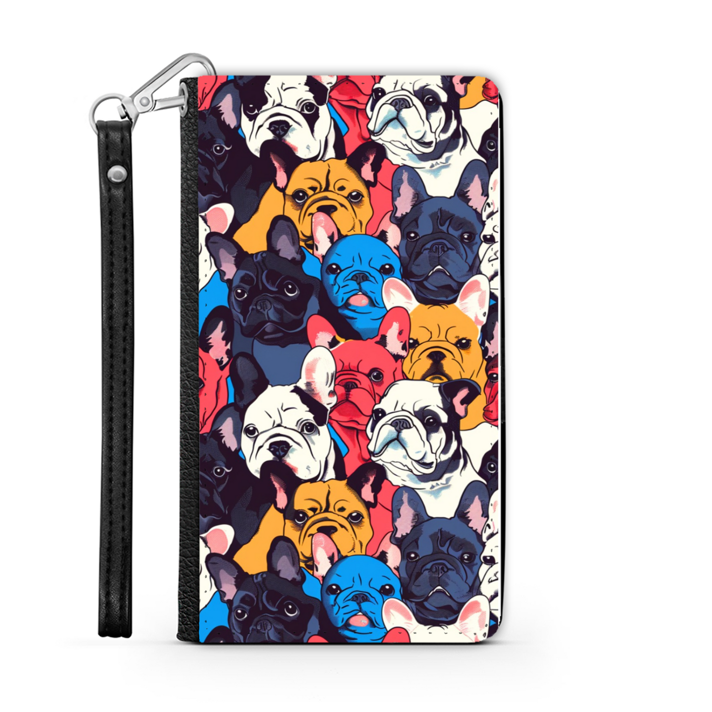 Pop Art French Bulldog Wallet Case