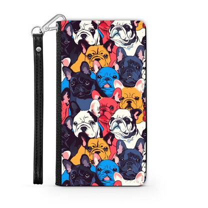 Pop Art French Bulldog Wallet Case