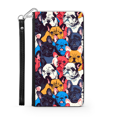 Pop Art French Bulldog Wallet Case