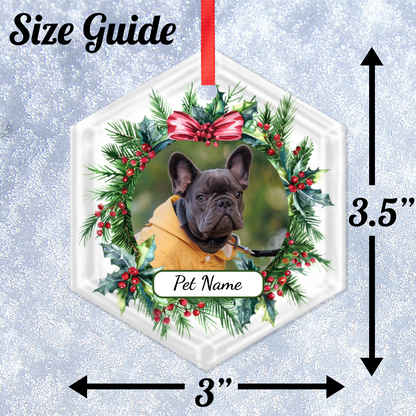 Pet Christmas Hexagon Hanging Ornament 007