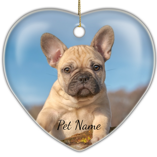 Pet Christmas Heart Hanging Ornament 005