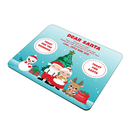 Personalized Christmas Eve Treat Mat – Add Your Own Name - Custom Holiday Decor