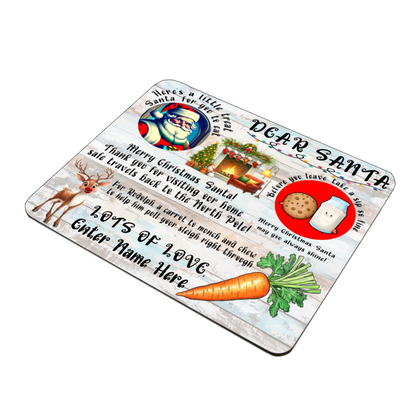 Personalized Christmas Eve Treat Mat – Add Your Own Name - Custom Holiday Decor