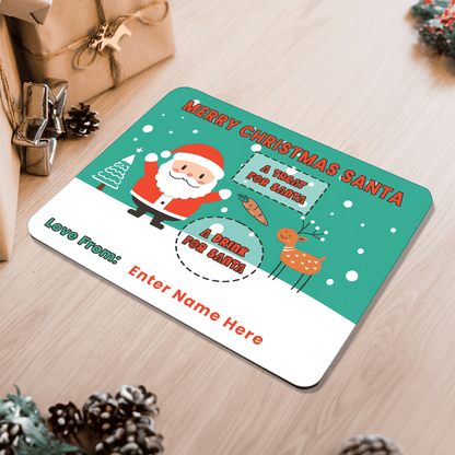 Personalized Christmas Eve Treat Mat – Add Your Own Name - Custom Holiday Decor