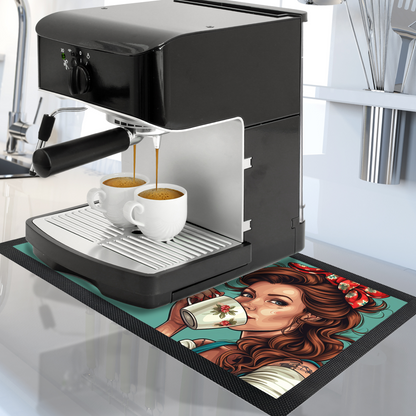 Custom Printed Coffee Station Mat / Kitchen Mat 4 Designs To Choose From 4 Designs