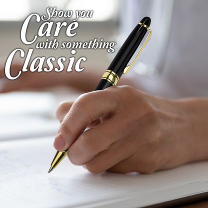 Gift For Dad - Rollerball Pen with Lumenglass Message Stand - 10 Designs - Upload Your Own Photos