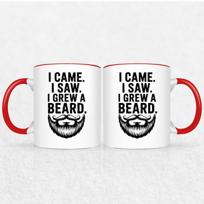 Gifts For Men - I Came I Saw I Grew A Beard - Mugs 2 Tone & White