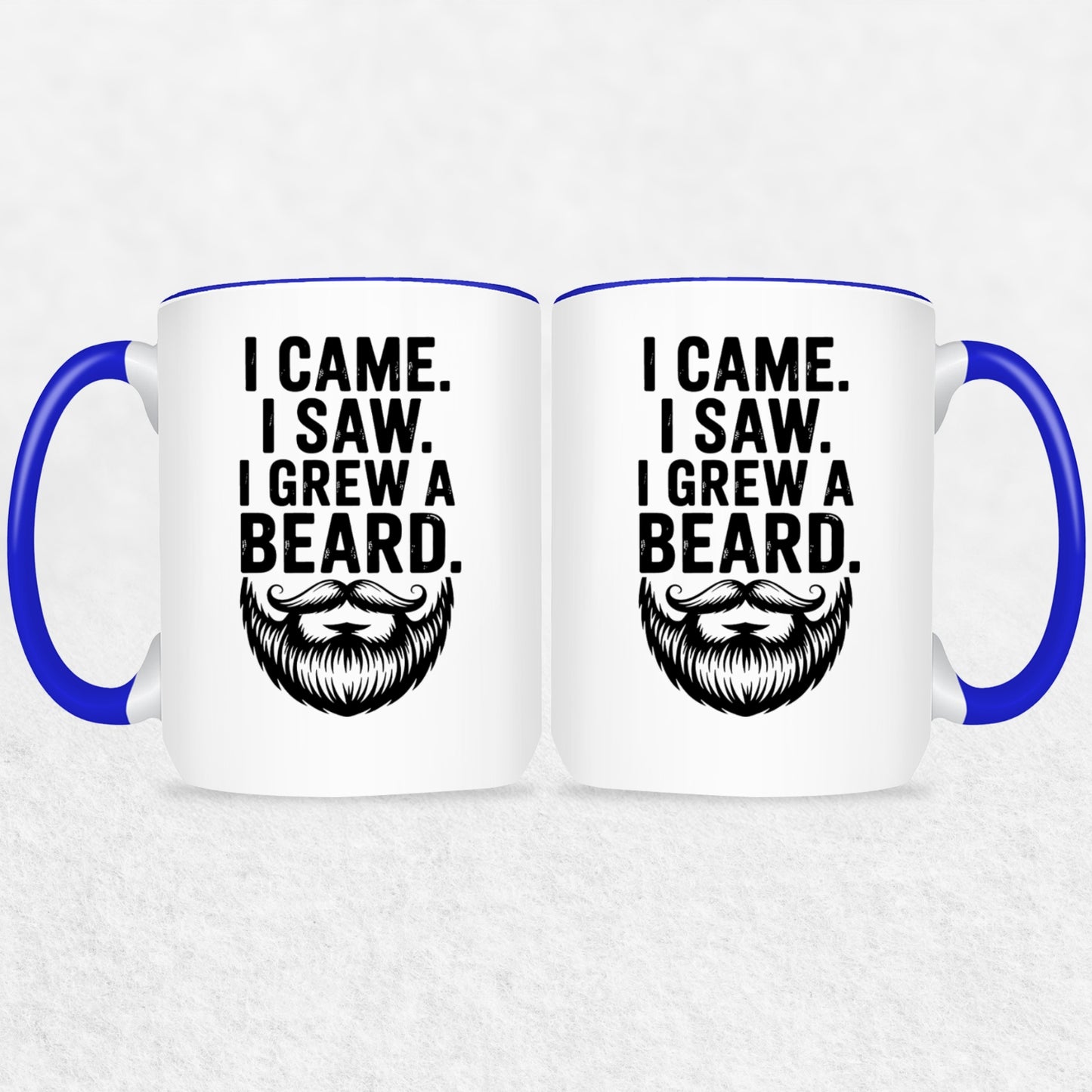 Gifts For Men - I Came I Saw I Grew A Beard - Mugs 2 Tone & White