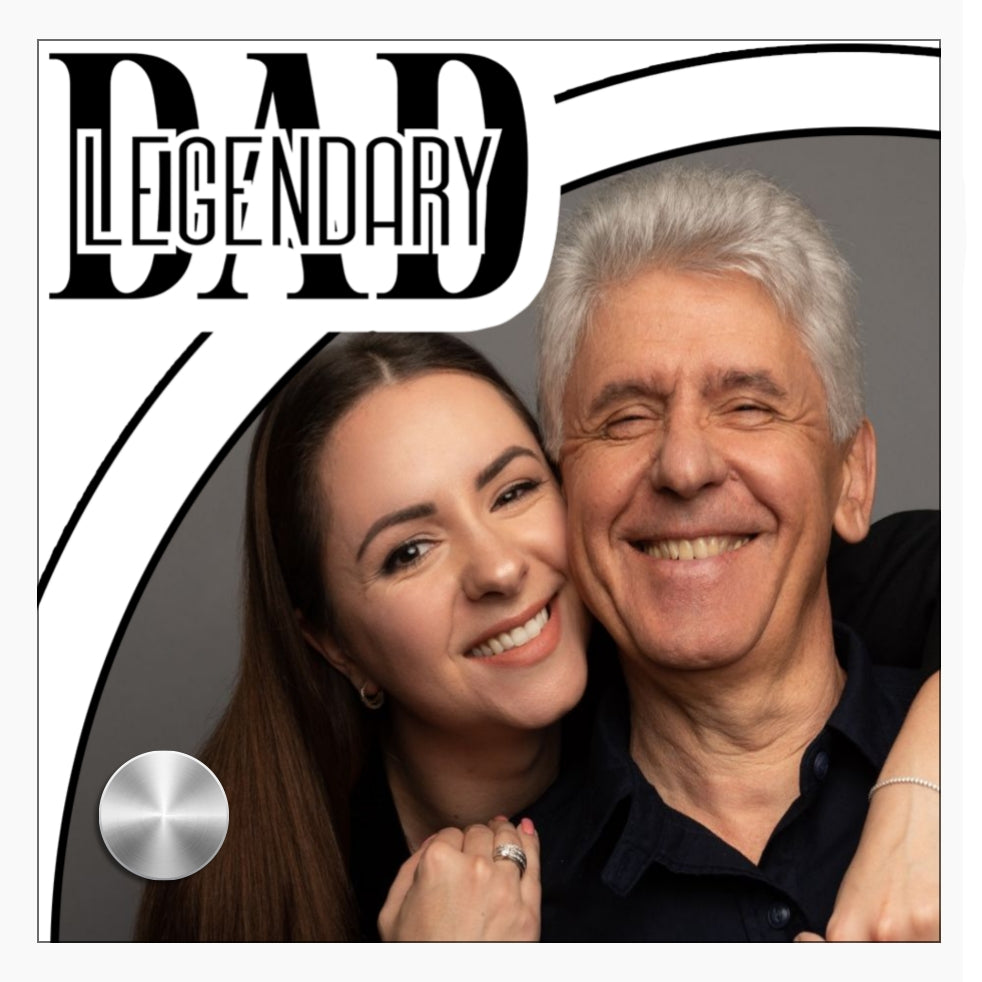 Gift For Dad - Rollerball Pen with Lumenglass Message Stand - 10 Designs - Upload Your Own Photos