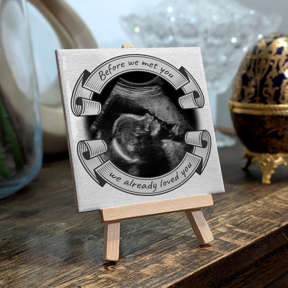 Baby Scan Gift – Before We Met You Personalized Tile with Easel