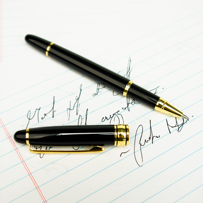 Gift For Dad - Rollerball Pen with Lumenglass Message Stand - 10 Designs - Upload Your Own Photos