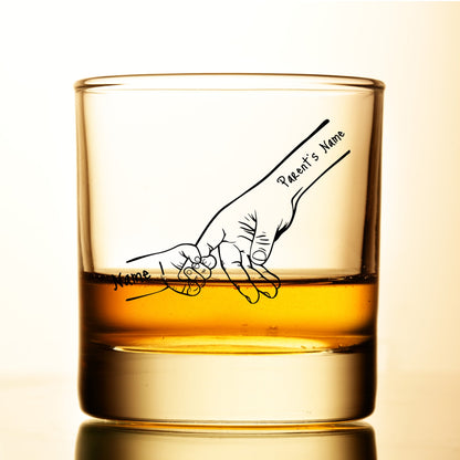Gifts For Family - Family Hands Personalized Whiskey Glass