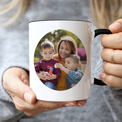 Gifts For Mom - The World's Greatest Mom Is - 2 Tone & White Mugs