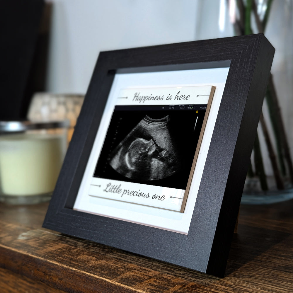 Baby Scan Gift – Little Precious One Personalized Framed Ceramic Tile