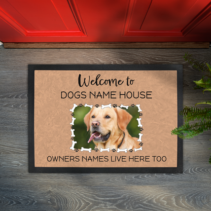 Welcome To Dogs Name House & Owners Name Lives Here Too