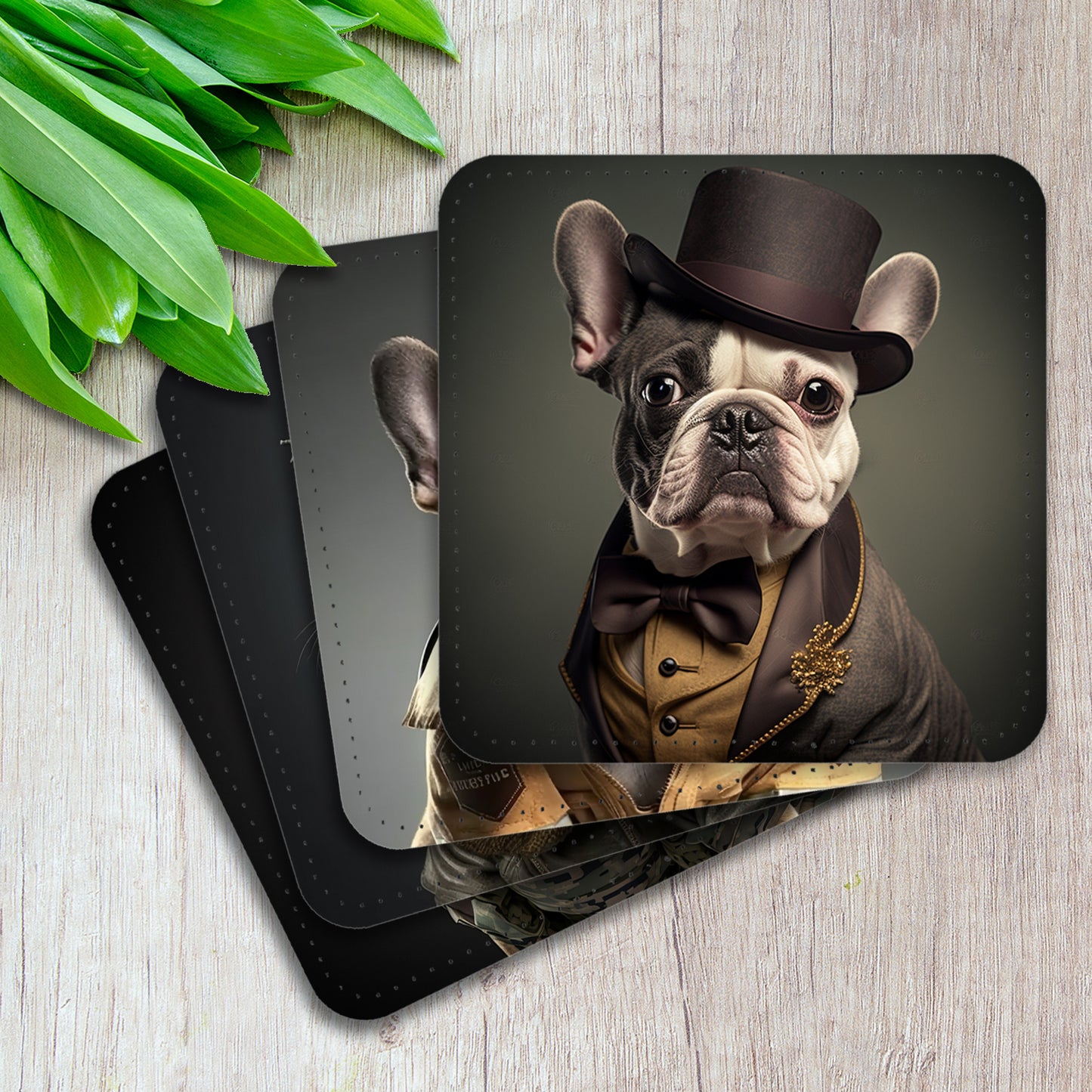 French Bulldog Professionals - Set Of 4 Unique High Quality Coasters