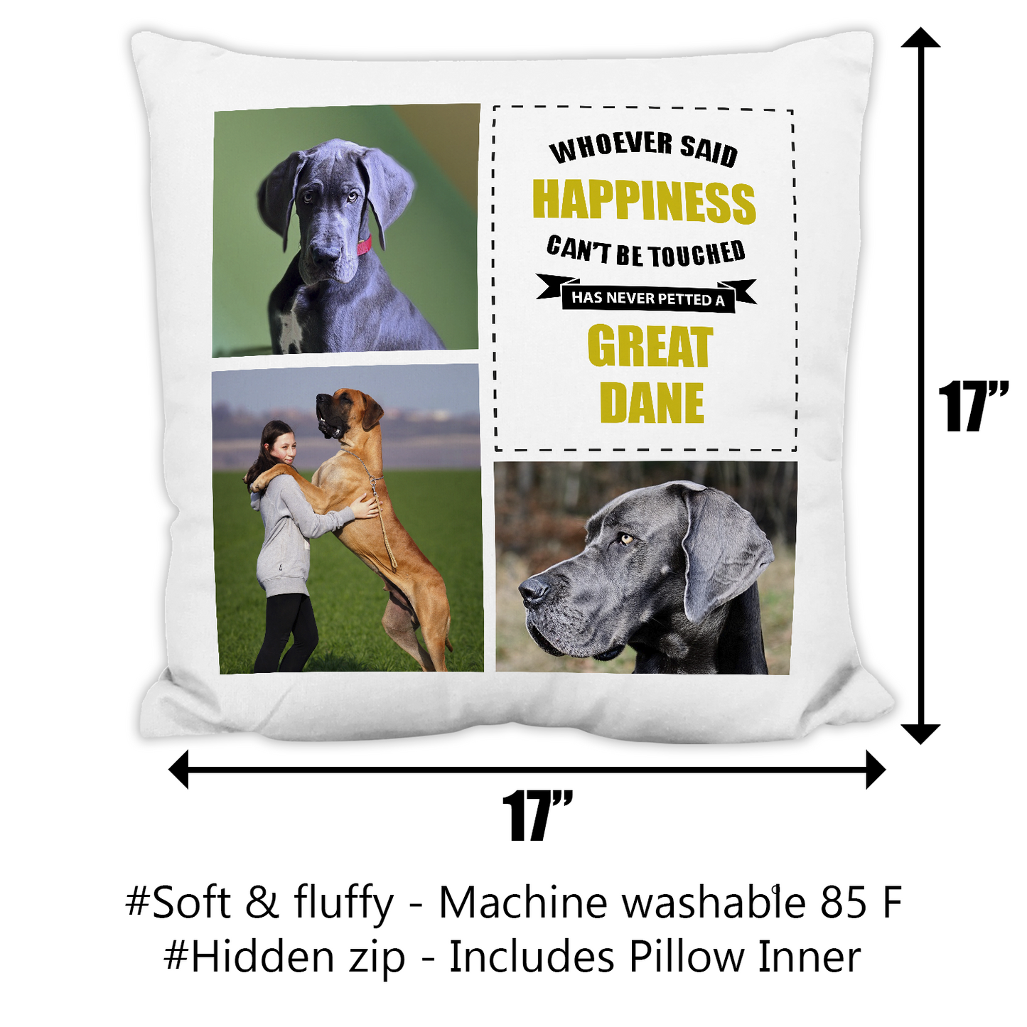 Great Dane Photo Pillow